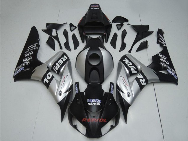 Lojas Carenagens Moto Honda CBR1000RR 2004-2005 - Prata Preto Brilhante Repsol