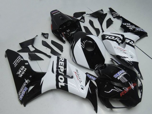 Lojas Carenagens Moto Honda CBR1000RR 2004-2005 - Branco Preto Brilhante Repsol