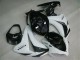 Lojas Kits Carenagens Moto Honda CBR1000RR 2008-2011 - Branco Preto Brilhante