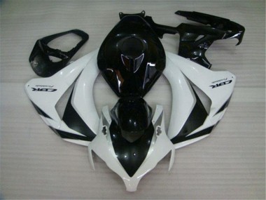 Lojas Kits Carenagens Moto Honda CBR1000RR 2008-2011 - Branco Preto Brilhante