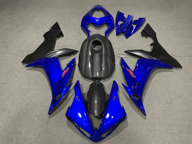 Lojas Carenagens Moto Yamaha R1 2004-2006 - Fibra de Carbono Estilo Azul