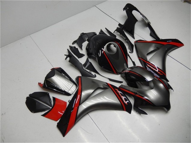 Lojas Carenagem Moto Honda CBR1000RR 2008-2011 - Cinzento Vermelho Preto Brilhante