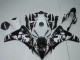Lojas Carenagens ABS Honda CBR1000RR 2008-2011 - Branco Preto Brilhante