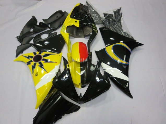 Lojas Carenagens Moto Yamaha R1 2012-2014 - Amarelo Preto Vermelho