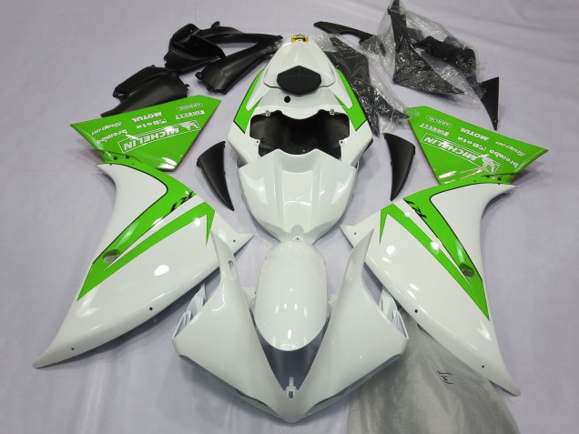 Lojas Carenagens Moto Yamaha R1 2012-2014 - Branco Verde