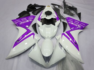 Lojas Carenagens Moto Yamaha R1 2012-2014 - Branco Roxo