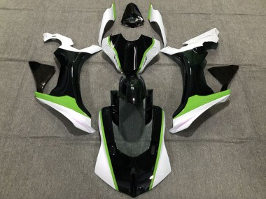 Lojas Carenagens Moto Yamaha R1 2015-2019 - Branco Verde Preto Brilhante