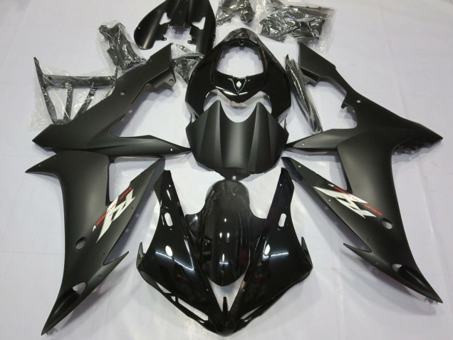 Lojas Carenagem Moto Yamaha R1 2004-2006 - Preto Brilhante Preto Fosco