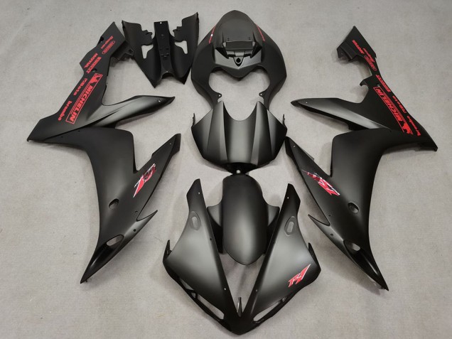 Lojas Carenagens Moto Yamaha R1 2004-2006 - Preto Fosco Vermelho