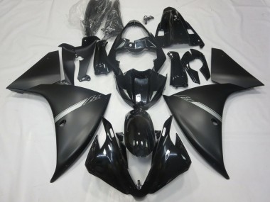 Lojas Carenagens Moto Yamaha R1 2012-2014 - Preto Brilhante Preto Fosco Prata
