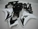 Lojas Carenagem Moto Honda CBR1000RR 2008-2011 - Branco Preto Brilhante