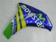 Lojas Carenagens Moto Honda CBR1000RR 2008-2011 - Azul Amarelo Verde MoviStar Castrol