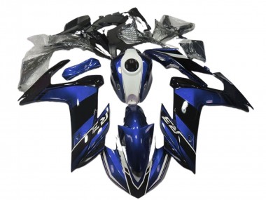 Lojas Carenagens Moto Yamaha R3 2015-2018 - Azul Branco Preto Brilhante