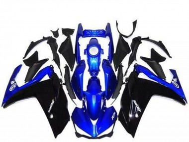 Lojas Carenagens Moto Yamaha R3 2015-2018 - Azul Preto Brilhante