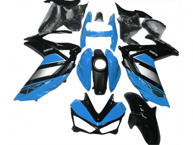 Lojas Carenagens Moto Yamaha R3 2015-2018 - Azul Prata Preto Brilhante Yamalube