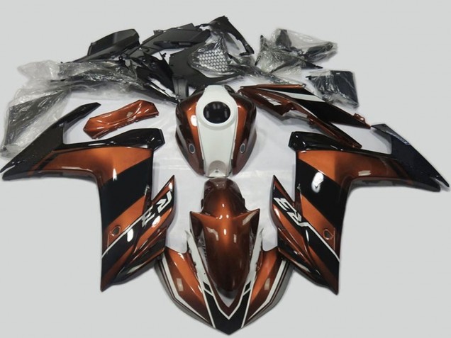 Lojas Carenagens Moto Yamaha R3 2015-2018 - Brown Branco Preto