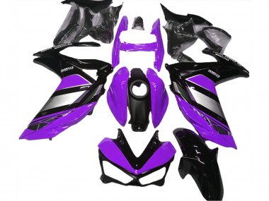 Lojas Carenagens Moto Yamaha R3 2015-2018 - Roxo Prata Preto Brilhante
