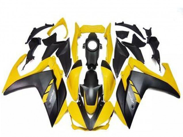 Lojas Carenagens Moto Yamaha R3 2015-2018 - Amarelo Preto Fosco