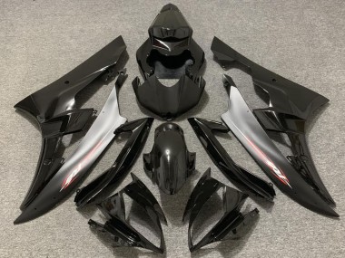Lojas Carenagens Moto Yamaha R6 2006-2007 - Preto Brilhante Prata