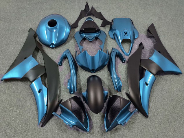 Lojas Carenagens Moto Yamaha R6 2008-2016 - Azul Preto Fosco