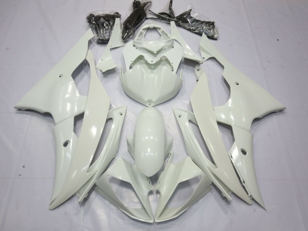 Lojas Carenagens Moto Yamaha R6 2008-2016 - Branco Pérola