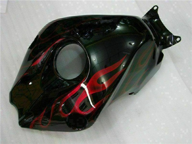 Lojas Kits Carenagem Moto Honda CBR1000RR 2008-2011 - Preto Brilhante Vermelho Chama