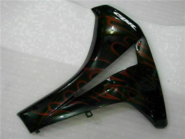Lojas Kits Carenagem Moto Honda CBR1000RR 2008-2011 - Preto Brilhante Vermelho Chama