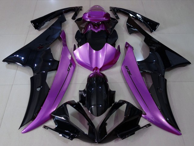 Lojas Carenagens Moto Yamaha R6 2008-2016 - Roxo Preto Brilhante