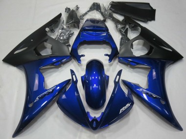 Lojas Carenagens Moto Yamaha R6 2005 - Azul Escuro Preto Fosco