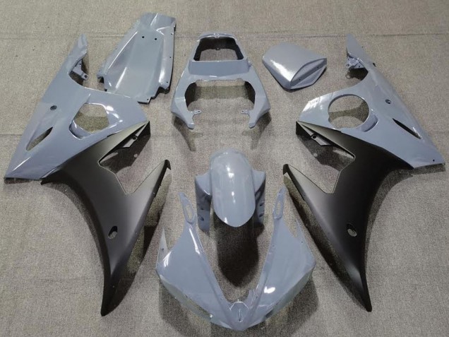Lojas Carenagens Moto Yamaha R6 2003-2004 - Nardo Cinzento Preto Fosco