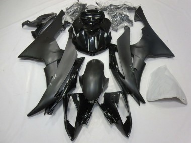 Lojas Carenagem Moto Yamaha R6 2008-2016 - Preto Brilhante Preto Fosco