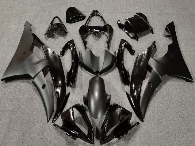 Lojas Carenagens Moto Yamaha R6 2008-2016 - Preto Brilhante Preto Fosco