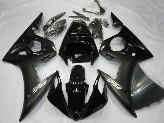 Lojas Carenagens Moto Yamaha R6 2003-2004 - Preto Brilhante Preto Fosco Branco Decalques