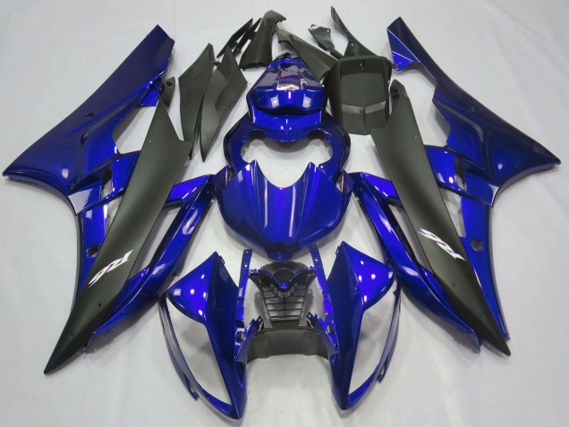 Lojas Carenagens Moto Yamaha R6 2006-2007 - Azul Preto Fosco