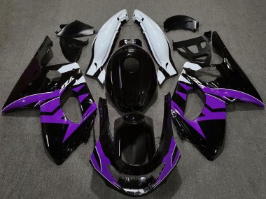Lojas Carenagens Moto Yamaha YZF600R Thundercat 1996-2007 - Preto Brilhante Roxo Branco