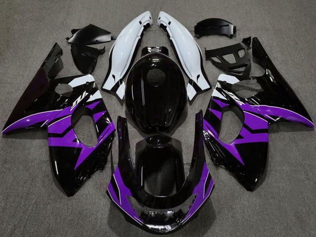 Lojas Carenagens Moto Yamaha YZF600R Thundercat 1996-2007 - Preto Brilhante Roxo Branco