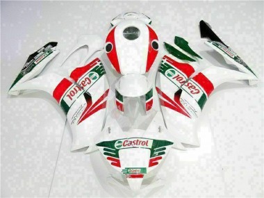 Lojas Carenagem Moto Honda CBR1000RR 2012-2016 - Branco Vermelho Verde Castrol