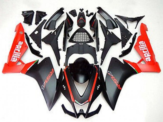 Lojas Carenagens Moto Aprilia RS4 125 2012-2018 - Vermelho Preto Fosco
