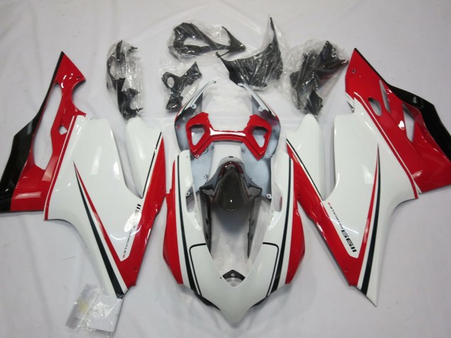 Lojas Carenagem Moto Ducati 1199 2011-2014 - Branco Vermelho Preto Verde