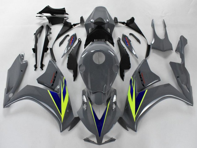 Lojas Carenagens Moto Honda CBR1000RR 2012-2016 - Nardo Cinzento Azul Fluo Amarelo
