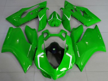 Lojas Carenagens Moto Ducati 1199 2011-2014 - Verde Brilhante Branco