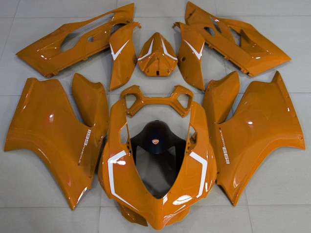 Lojas Carenagens Moto Ducati 1199 2011-2014 - Brown Branco