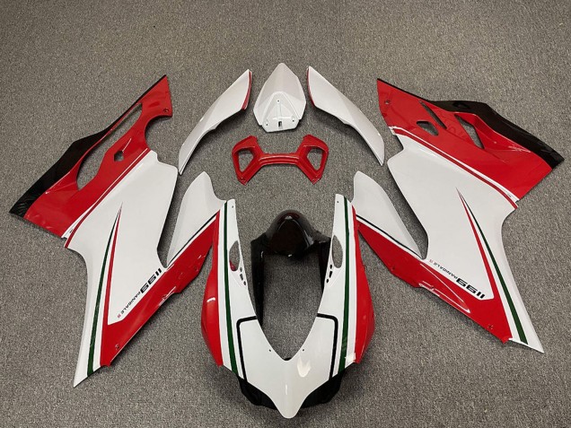 Lojas Carenagens Moto Ducati 1199 2011-2014 - Branco Vermelho Preto Verde