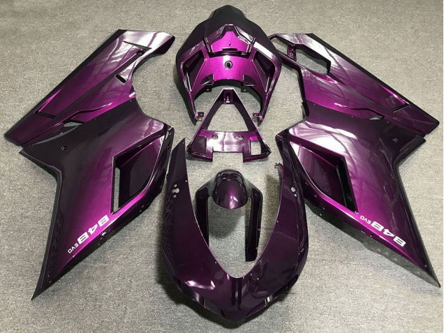 Lojas Carenagens Moto Ducati 848 2007-2014 - Roxo