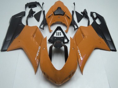 Lojas Carenagens Moto Ducati 848 2007-2014 - Brown Preto Fosco