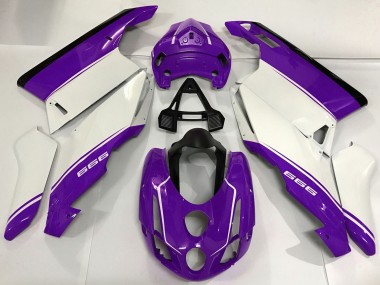 Lojas Carenagens Moto Ducati 999 2003-2004 - Branco Roxo Preto