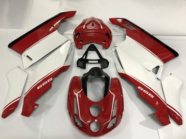 Lojas Carenagens Moto Ducati 999 2003-2004 - Branco Vermelho Preto