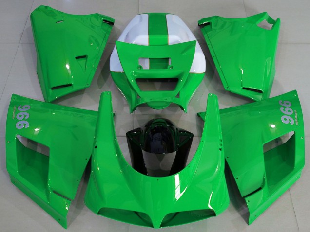 Lojas Carenagens Moto Ducati 996 1993-2005 - Verde Brilhante Branco