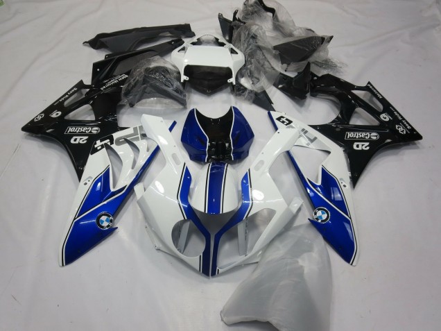 Lojas Carenagens Moto BMW S1000RR 2015-2016 - Branco Azul Preto Brilhante