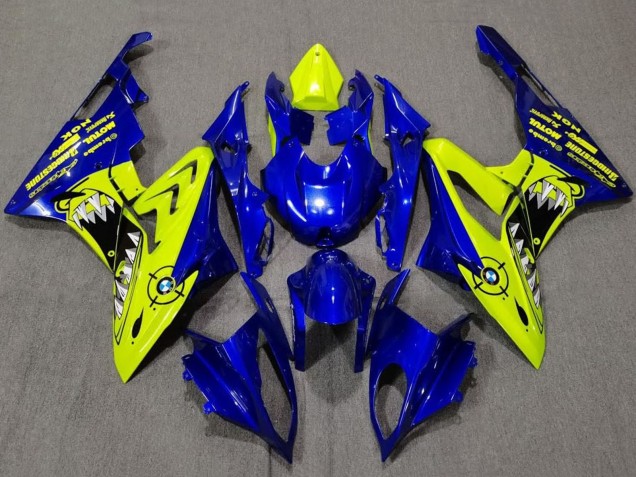 Lojas Carenagens Moto BMW S1000RR 2009-2014 - Amarelo Azul Tubarão